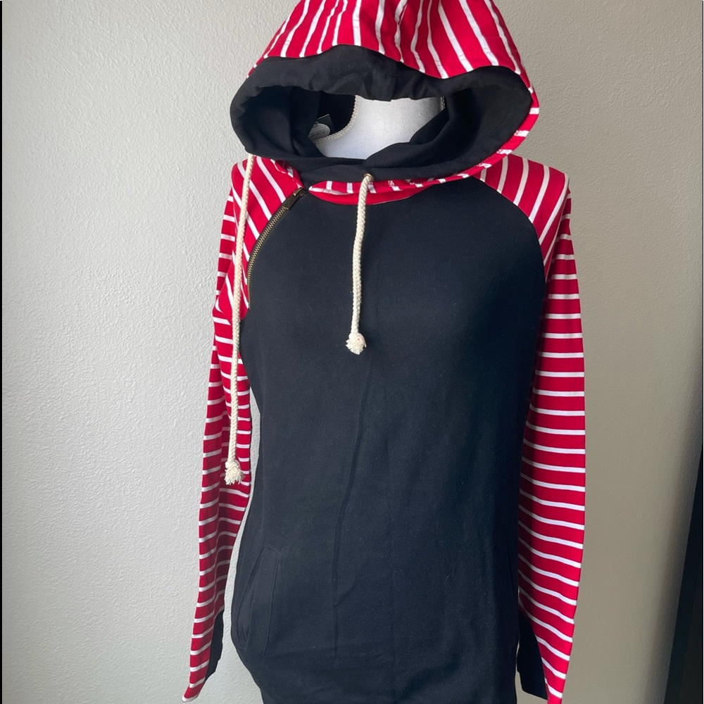Y2K style Double hooded Sweatshirt